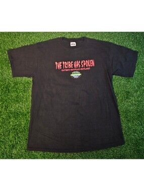 Vtg Y2K Survivor Promo Tultex X-Large Black Cotton The Tribe Has Spoken T-Shirt